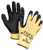 Coated fingertips and thumb crotch to minimize wear to critical areas and inhibit liquid penetration Ergonomically Correct Design - gloves conform to the natural shape of the hand for a fit that is