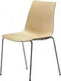Back Colour: Black, Red, Green, Orange, White and Taupe Front Colour: White 002 SIDE CHAIR $390 33.75 19 20.25 21.