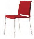 Silver Polypropylene Seat and Back White, Black, Red, Orange and Beige 5401 BAR STOOL POLY $675 43 29.5 22.5 17.