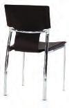 STACKING SATIN UPCHARGE $ CHROME UPCHARGE $ Regenerated Leather Black or Chocolate Brown Additional Colours Upon Request 7652 SIDE CHAIR REGENERATED LEATHER $295 32