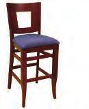 75 SQ FT / 14 STACKING WEIGHT PER CARTON [LBS] 50 SATIN UPCHARGE $ CHROME UPCHARGE $ Seat 1301 BAR STOOL GRD 1 $625