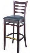 5 SQ FT / 9 STACKING SATIN UPCHARGE $ CHROME UPCHARGE $ Seat 2701 BAR STOOL WOOD $575 GRD 1 $555 GRD 2 / COM $575 GRD