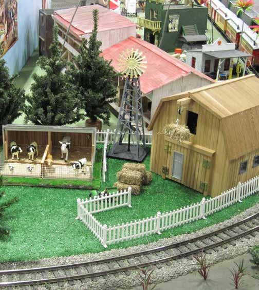 Some likely vendors and products used in the Kenosha Garden Railroad include Piko, Pola or Aristocraft buildings and other G scale manufacturers.