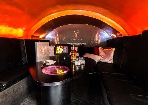 Located on the lower ground floor of the hotel, Voltaire is built on the foundations of Bridewell Palace and features old stone vaults that have been transformed into