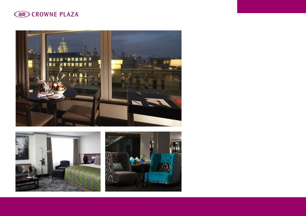 THE HOTEL For a stylish stay in the city Crowne Plaza London - The City is located in the heart of London s financial district.