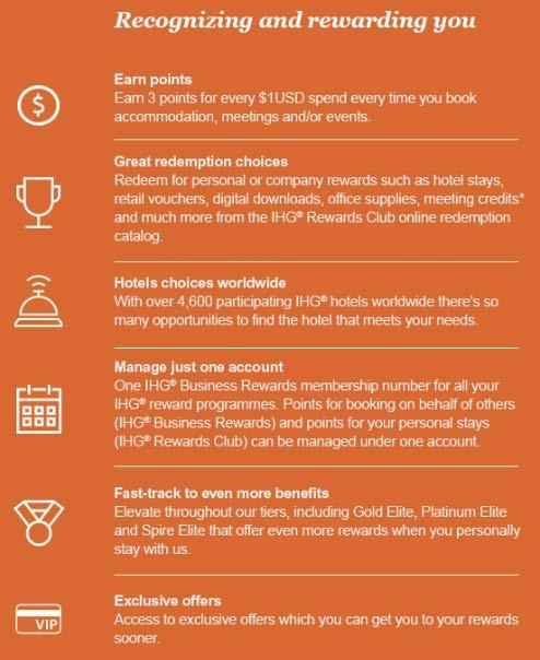 IHG BUSINESS REWARDS Make event planning More rewarding Now you can get even more from booking with us When you make bookings on behalf of others, we re here