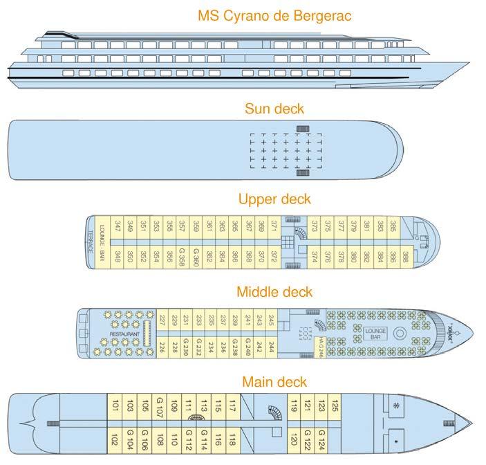 SHIP INFORMATION Ship information - 5H Cyrano de Bergerac The 5H MS Cyrano de Bergerac is a modern ship