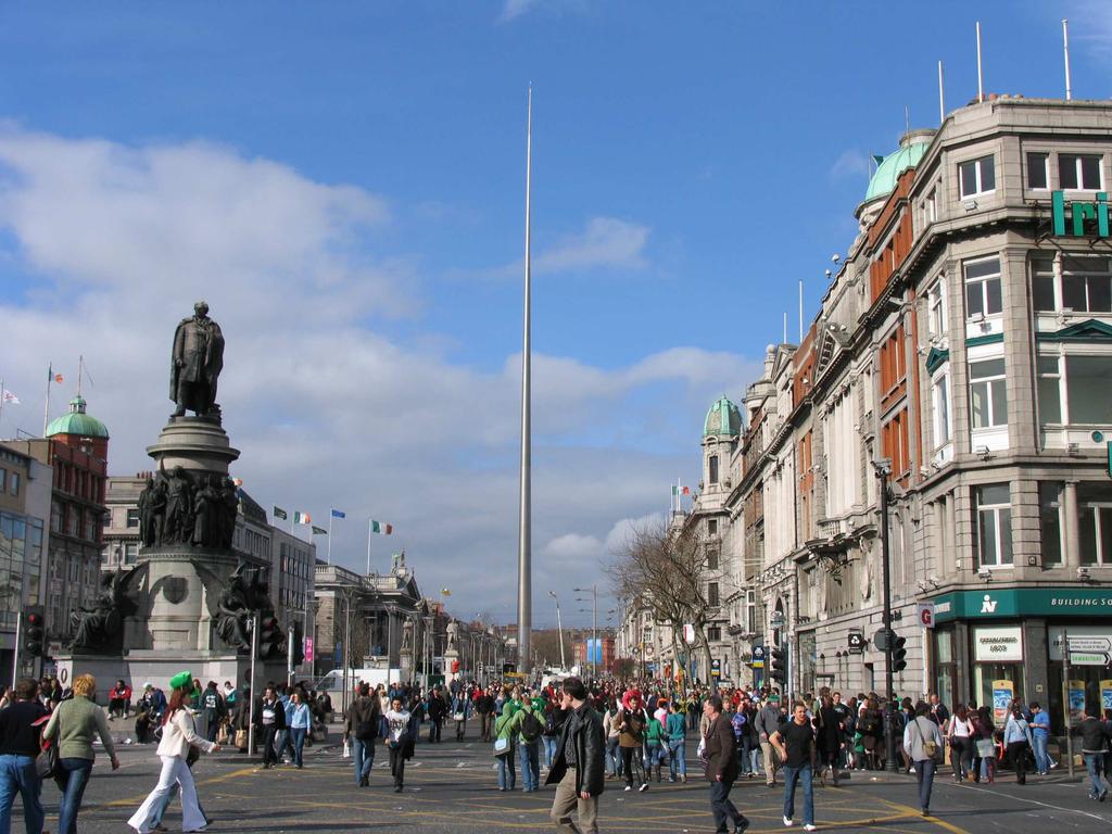 which remains the centrepiece of the city (now known as O Connell Street).