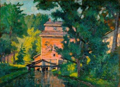 Tom Stone, The Old Mill, oil 1935 (PAMA)