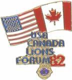 USA/Canada Lions Leadership Anniversary Pins 5th Anniversary 1982 Louisville, Kentucky 10th