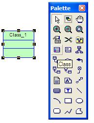 Naziv klase Osobine Metodi Odgovornosti Izuzeci Sa palete se izabere simbol Class i lijevim klikom na radnu površinu