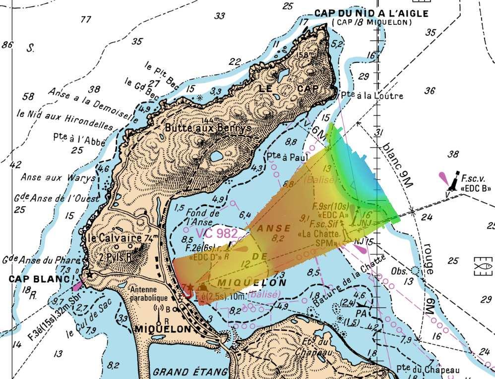 Fig.2: Survey coverage in Bay and port