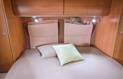2 Compartments: Additional storage compartments and shelves for pillows, blankets and reading material are