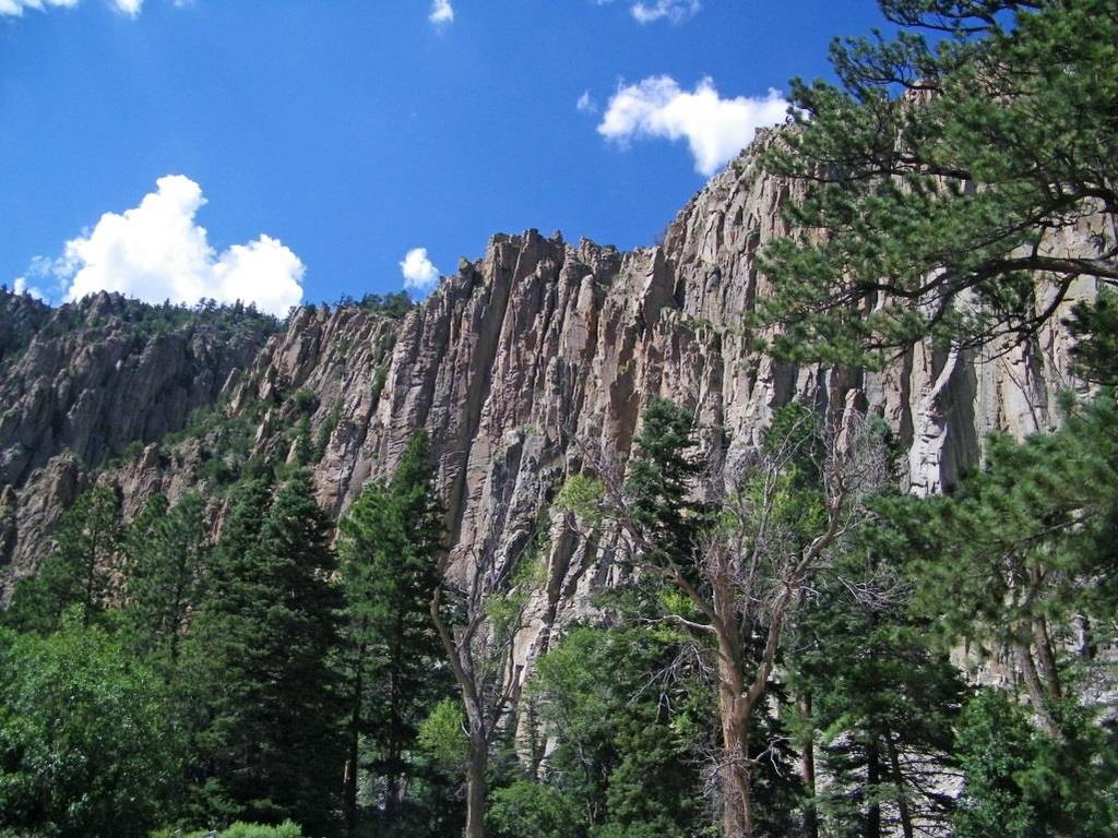 The Palisades at Cimarron Canyon State Park.