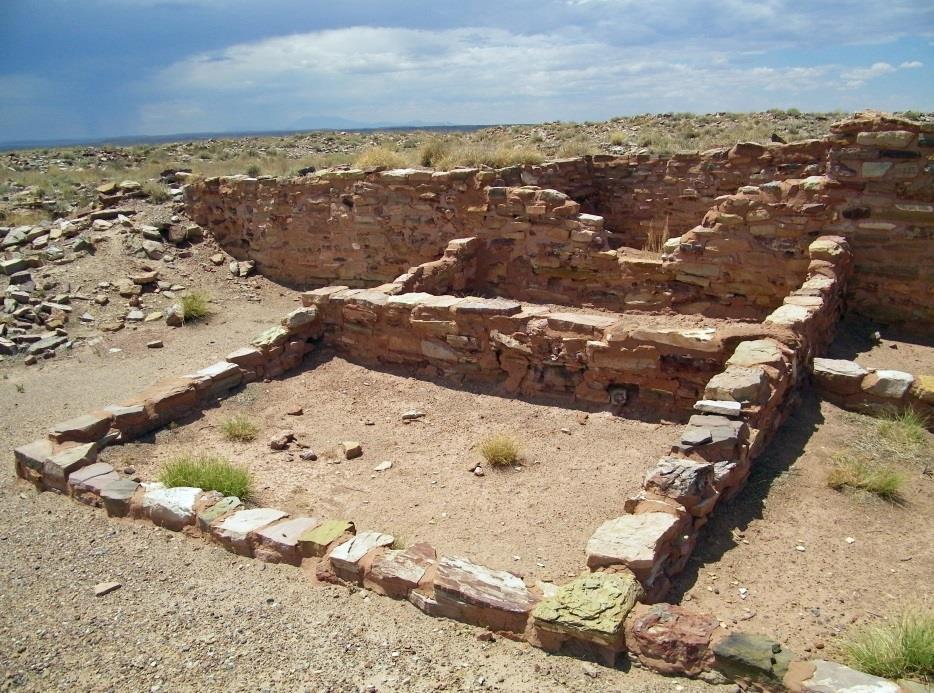 Homolovi State Park features two primary Ancestral Puebloan ruins sites, both believed to be tied to ancestors