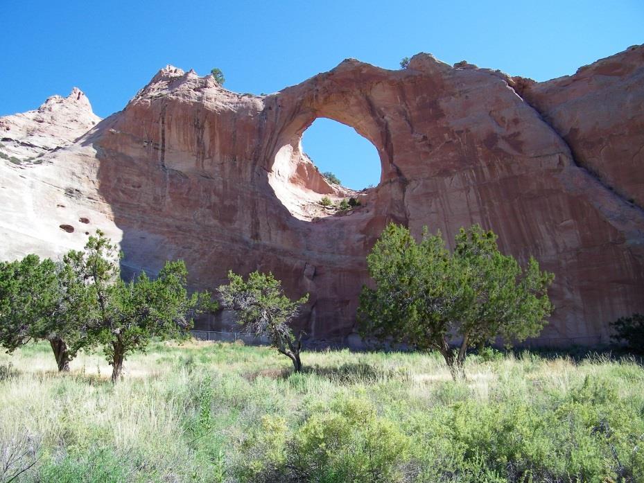 Window Rock arch at Window Rock Navajo Tribal Park.