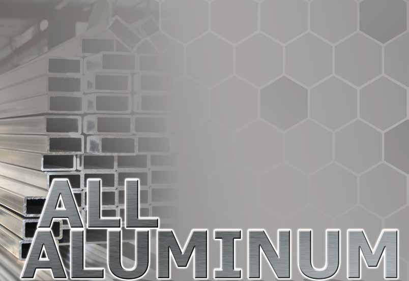 Tubular Aluminum Frame Will not rust like typical steel frames.