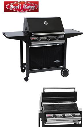 outdoor > gas barbecues Beef Eater 900 3-Burner Gas Barbecues Grill Art# 90053 The world s famous BBQ - Number of Burners: 3 burners - Cook Tops: Porcelain enamel coated cast iron - Roasting Hood: