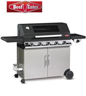 outdoor > gas barbecues Beef Eater 1100e 5-Burner Gas Barbecues Grill Art# 90057 The world s famous BBQ - Roasting hood with viewing window - Cabinet style trolley for a neat storage space - Number