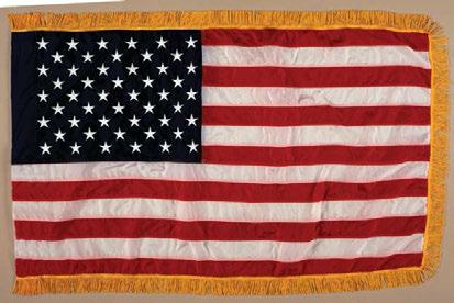 F-US/NIN-06 5 x 8 F-US/NIN-07 U.S. Army Field Flag U.S. Army Field Flag The U.S. Army Field flag is 3 x 4 and is manufactured in either embroidered rayon or appliqued nylon.