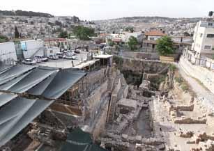 1. Before entering the village and the archaeological park The compound of the archeological park begins at the entrance to the Wadi Hilwe neighborhood in the Palestinian village of Silwan, to the