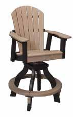 5" Overall Height: 39 Pub Chair #158
