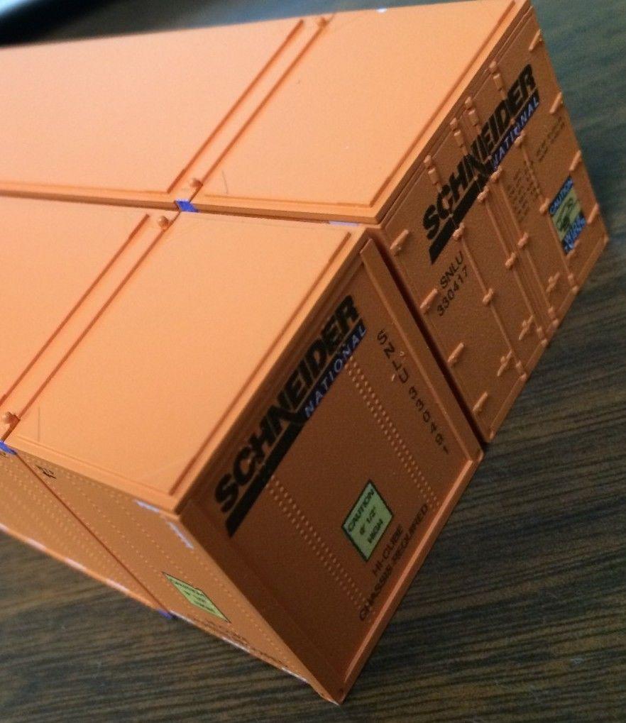Page 15 of 18 HO 53 Ft HI-CUBE CONTAINER SCHNEIDER NATIONAL ORANGE ROOF 2 PACK 0004-088015 $20.00 $18.