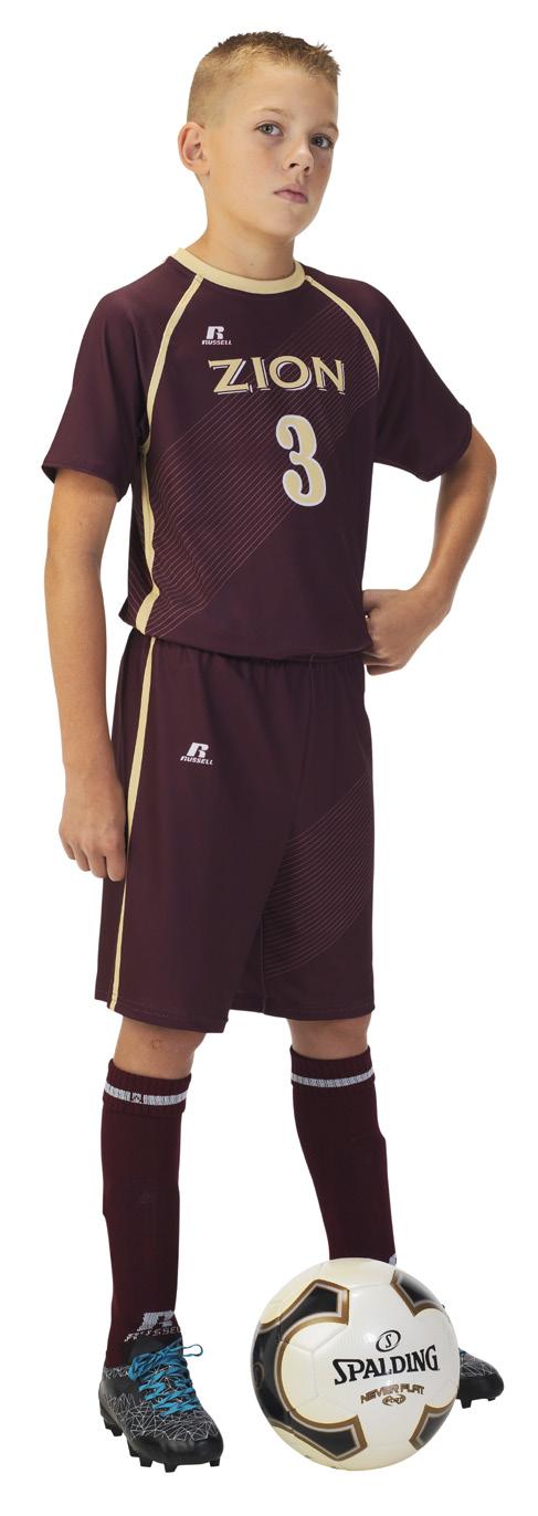 MEN S/YOUTH SOCCER STRIPE Step 1 - Body / Sleeves (Maroon) Step 2 - Neck (GT Gold) Step 3 - Piping