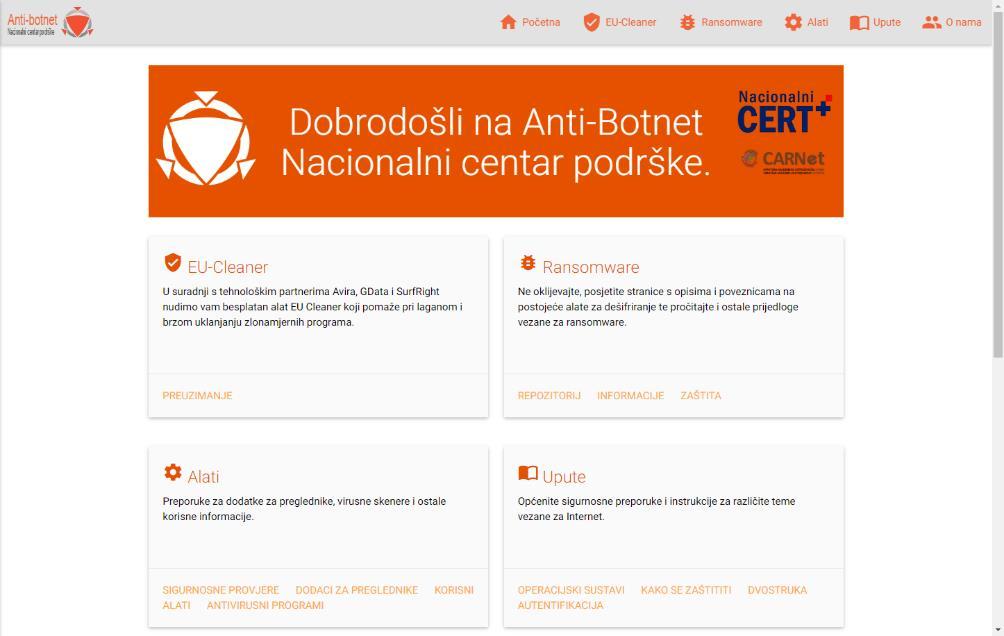 Portal Antibot.hr Nacionalni CERT u okviru svog djelovanja provodi proaktivne i reaktivne mjere.