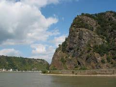 Relax as we go downstream past the Loreley Rock and lots of medieval