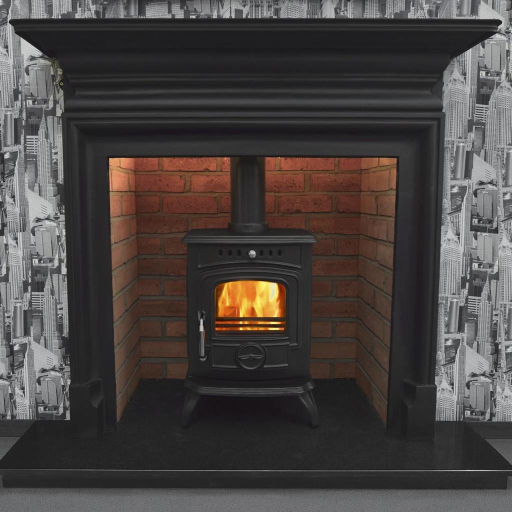 THE GABRIEL MULTI FUEL STOVE EFFICIENCY HEAT TO ROOM HF332 75.0% 5.