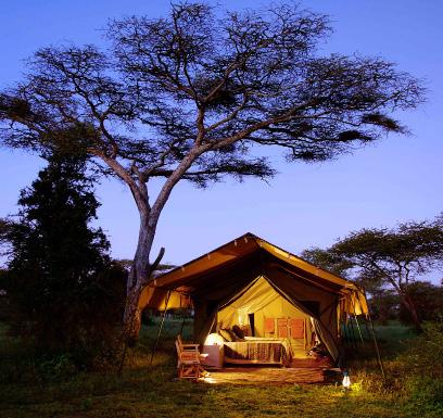 Serengeti Safari Camp is a classic, luxury tented safari camp that shadows the Great Wildebeest Migration in Serengeti National Park, Tanzania.