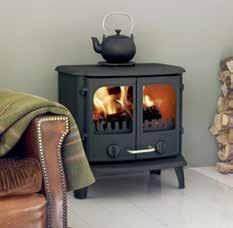 Multifuel Multifuel Wood Burning 2110 1630 7110 Panther cleanheat radiant stove Ribbed