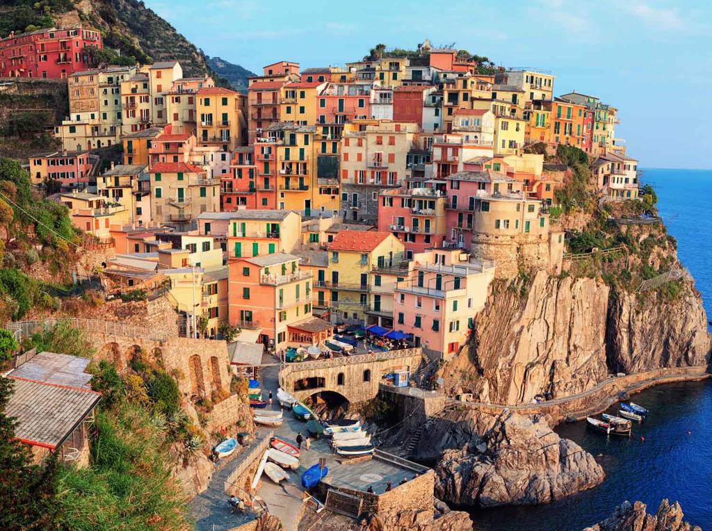 Cinque Terre The elegant charm of the Riviera and Liguria Capture an era of past Italian life as we ascend ancient footpaths to this untouched quintet of pastel fishing villages, perched on cliffs