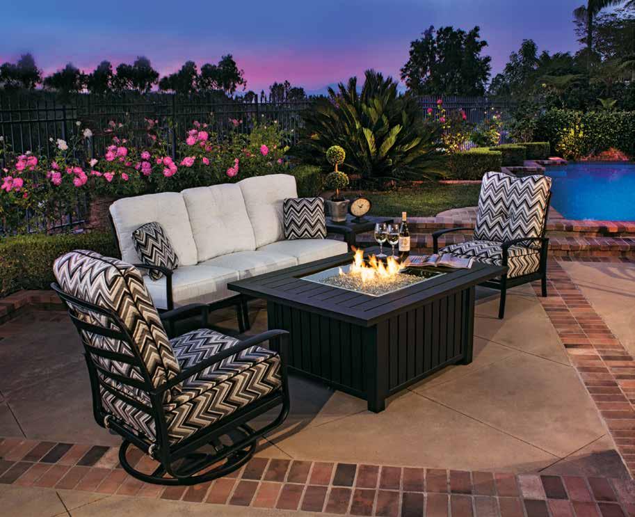 ROCKS. you love warm summer breezes simple, cushioned seating for lingering.
