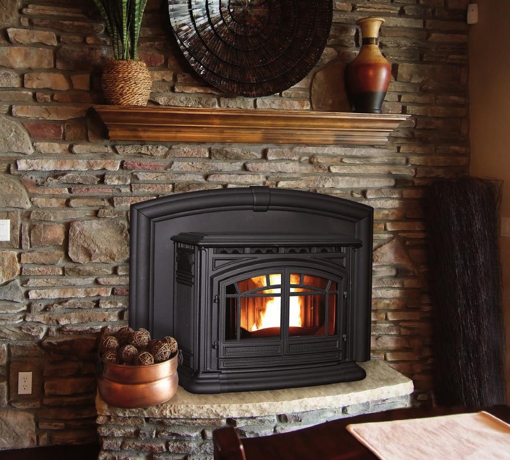 LARGE MULIT-FUEL PELLET INSERT Fireplace Insert Performance Specifications ATTRIBUTES EMPRESS MILAN MERIDIAN CAST 34,000 34,000 45,000 55,000 Heating Area 1,500 ft 2 1,500 ft 2 2,000 ft 2 2,500 ft 2