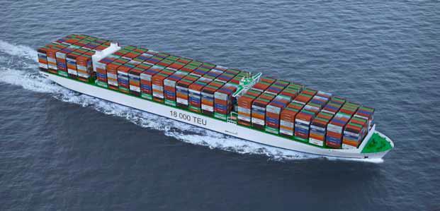 Container volumes continuing to grow 4 5 per cent per year Triple E class three design