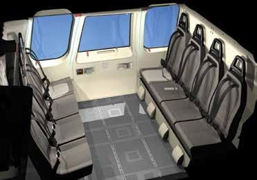 S-76D OIL Cabin Options Utility Cabin Configurations The new S-76D helicopter has been improved to meet