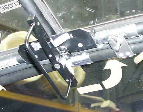 Check the canopy lock mechanism function at closing the canopy.