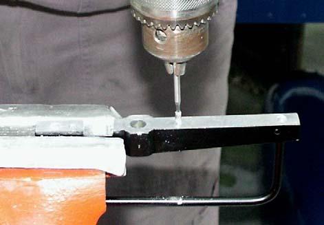Countersink enables correct tap position at the start of tapping.