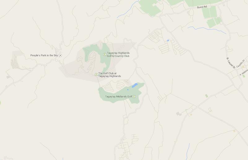 Land Held for Development Tagaytay Highlands and Midlands Complexes Location