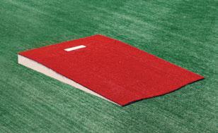 eliminates risk of bad bounces The mound is designed to adapt to dirt, grass and artificial turf