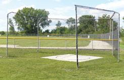 specifications 9010 6 Pole High School Cage $4299 9010CXX 6 Pole High School Cage with Custom Color $5119 9020 7 Pole High School Cage $4999 9020CXX 7 Pole High School Cage with Custom Color $5699