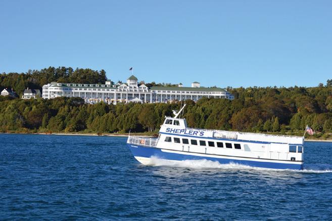 MACKINAC ISLAND AND FRANKENMUTH Suggested Tour Length - 3 Days, but expandable to 4 or 5 Days Travel to the point where the Upper Peninsula of Michigan meets the Lower Peninsula Lodging on the