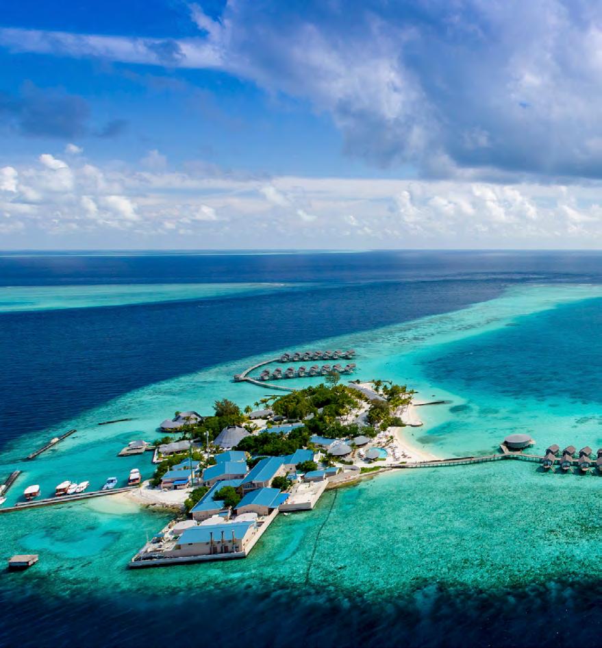 CENTARA RAS FUSHI RESORT & SPA MALDIVES Just 25 minutes by speedboat from Malé International Airport, the refined retreat for all those over 12 years old, Centara Ras Fushi Resort & Spa, is a deluxe
