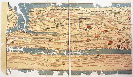 Medieval reproduction of a 3rd century Roman map of