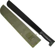 056348083199 12/60 Machete 15" blade plastic handle M001015 15" 056348041977 6/24 18" Machette Plastic Handle with Sheath 18" black steel