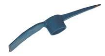 fiberglass hand grip is matte textured PVC for comfort and control 5-LB. Cutter Mattock Head forged tempered steel made to Canadian Standard for design and eye size no.