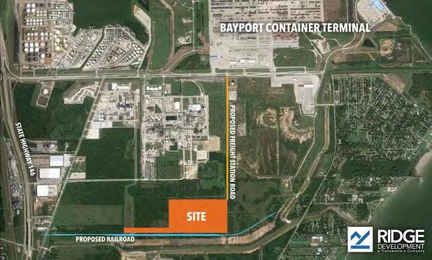 New development of 55.89 acres of Port of Houston Authority land near the Bayport Container Terminal-- Build-to-suit facility on 38.