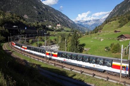 panoramic route into southern Switzerland. It is also possible to travel in the opposite direction from south to north.